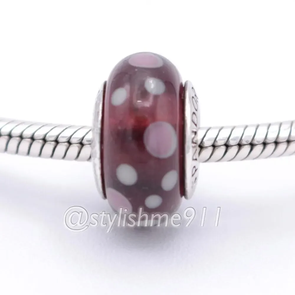 Authentic PANDORA Purple Bubbles Glass Murano - 790693